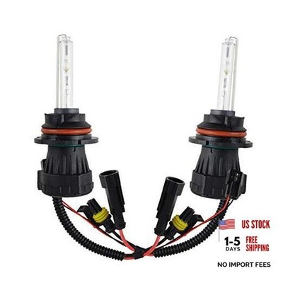 55W HID Xenon Bi-Xenon Hi/Lo Replacement Bulbs - - (1 Pair) 9004 9007 8000K