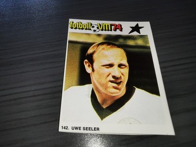 Uwe Seeler Fodbold VM74 Williams Forlag AB by Edigraf West Germany Sticker REC