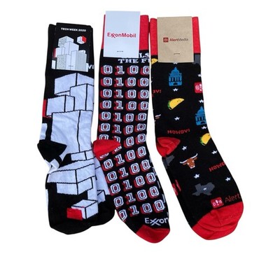 Sock Club Lot Of 3 Pairs Exxon Mobile Alert Media Tech Week 2020