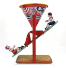 Rare 1950s Vintage J. Chein Tin Litho See-Saw "Busy Mike" 7" Sand Toy