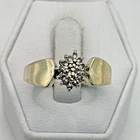 STUNNING .925 Vintage Sterling Silver Estate Ring Size 9 Colorless stone