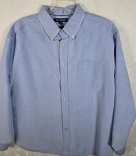 Daniel Cremieux Men's XL Blue Supima Cotton Long Sleeve Shirt