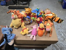 Lot Of 13 Walt Disney Winnie The Pooh Bear Plush Disney Squeak Toy Beanies World