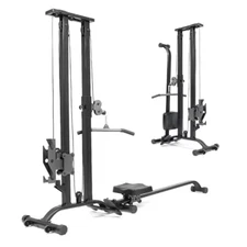 Cable Machine Home Gym 330 Lbs Plates Loaded Cable Crossover Machine 2 in 1 Func