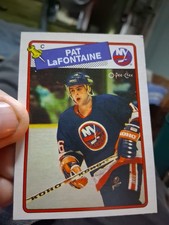 1988-89 O-PEE-CHEE #123 PAT LAFONTAINE ISLANDERS NM-MT VINTAGE OPC HOF HOCKEY!