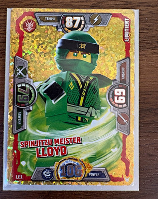 LEGO Ninjago Trading Card Serie 3 | Spinjitzu Meister Lloyd LE1
