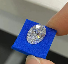 6 Ct CVD Lab Grown Diamond D Color Oval Cut VVS1 Clarity Loose Diamond Certified