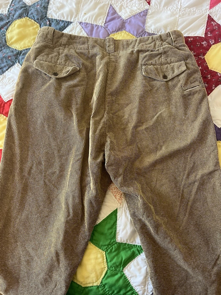 Double RL RRL Officers Coudery Men's Trousers 36/32 Made In USA - Image 3 of 4