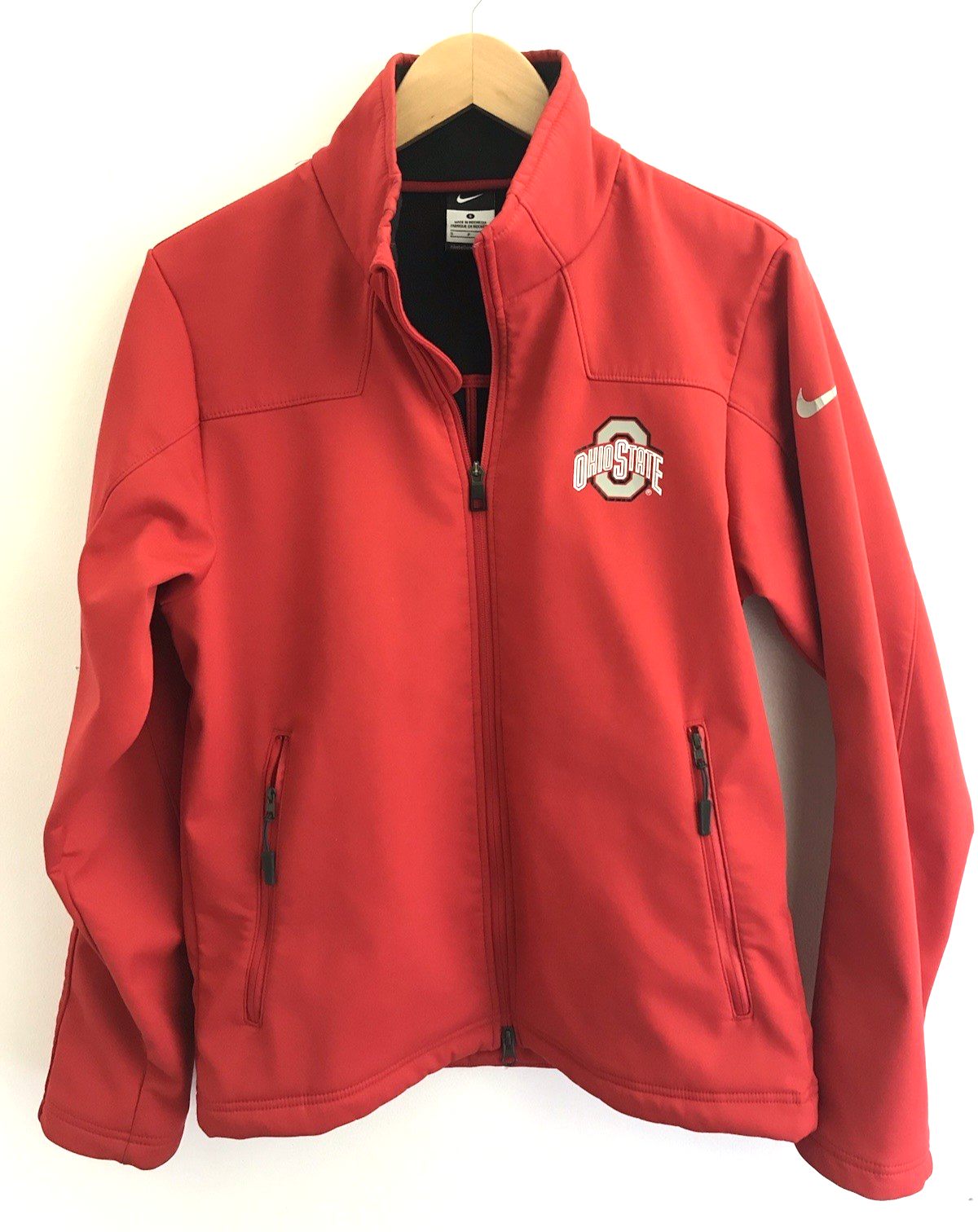 SACAI X NIKE NIKE giacca uomo Ohio State rossa buckeyes full zip foderata in pile taglia S college
