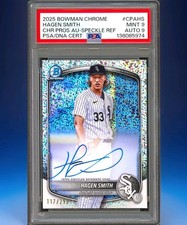 2025 Bowman Chrome - Hagen Smith Auto Speckle Refractor /299 #CPA-HS PSA/DNA 9/9