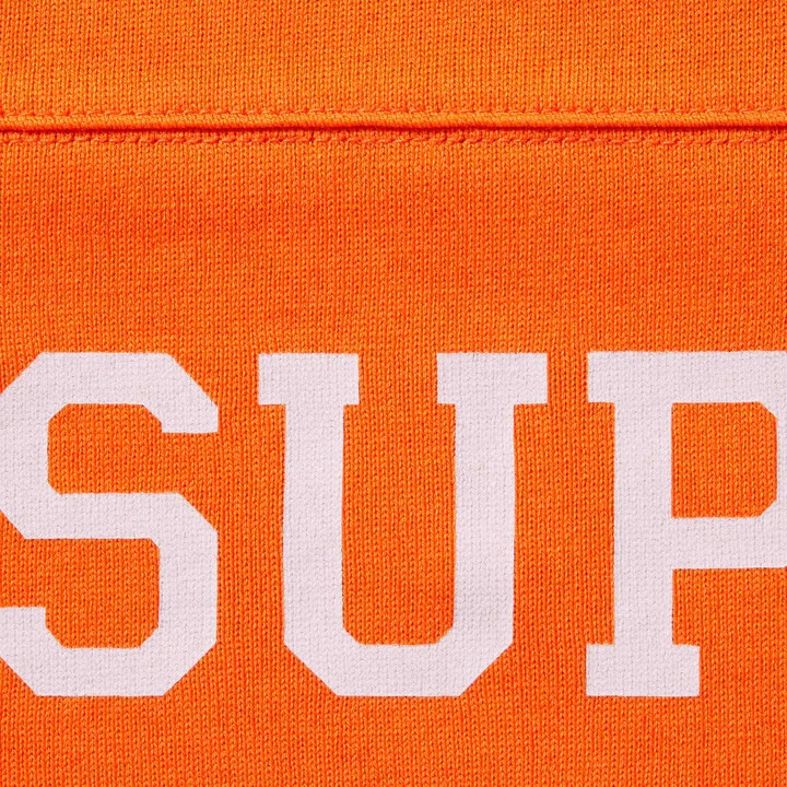 Supreme Split L/S Football Top Orange | eBay