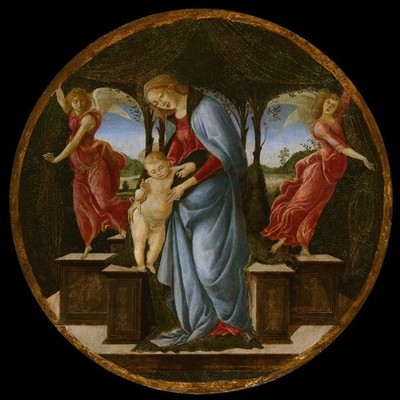 Sandro Botticelli - Virgin and Child With Two Angels - Paper or Canvas