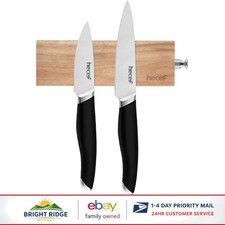 6 Inch Magnetic Knife Strip, Acacia Wood Holder for Kitchen Organization