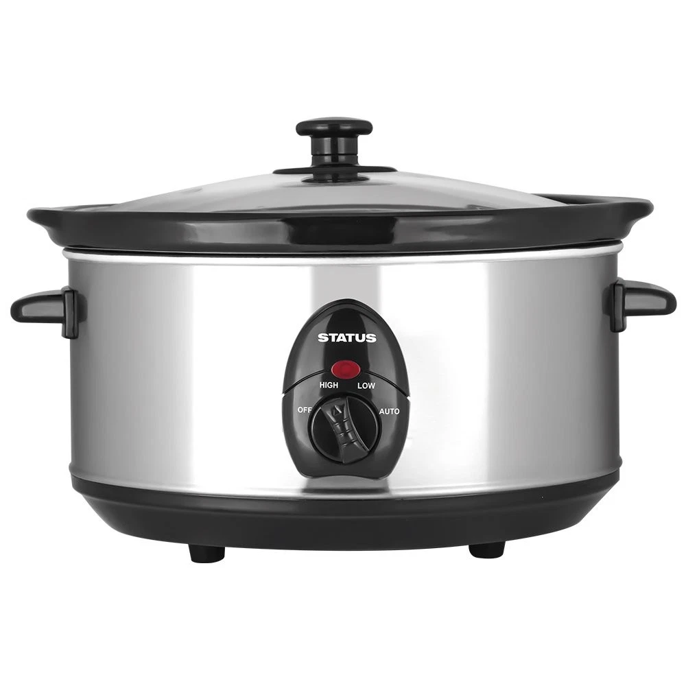 San Diego Oval Slow Cooker – 3.5 Litre, 200 W, Stainless Steel, Two