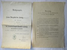 Original Urkunde Wk1 Friedrich August Medaille Sachsen in Bronze 1917 (123473)