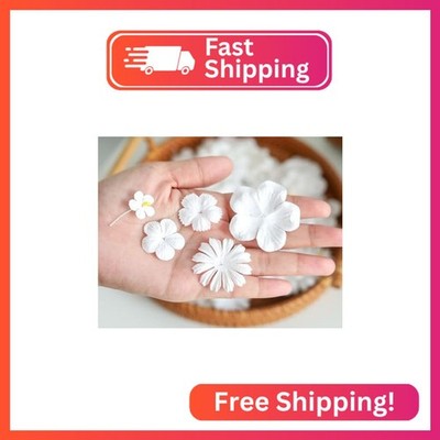 DUONGJAIS BRAND 100 Pcs Handmade Mixed Flowers Mulberry Paper Flowers 18 mm - 1.