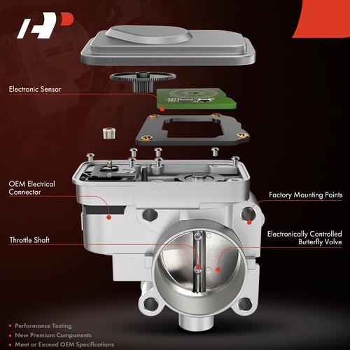Throttle Body for Chrysler 200 Sebring Dodge Journey Compass Patriot 2.0L 2.4L - Picture 4 of 8