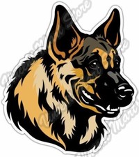 Cute German Shepherd Dog Breed Pet Car Bumper Window Vinyl Sticker Decal 4.6"