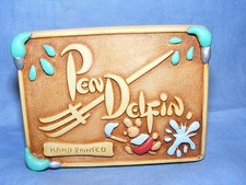 Pendelfin The Wedge Shop Display Stoneware Brand Sign New Old Stock Logo