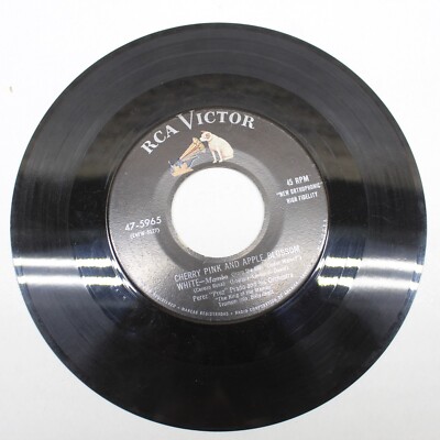 Perez Prado Rhythm Sticks / Cherry Pink and Apple Blossom White 45 Vinyl Record