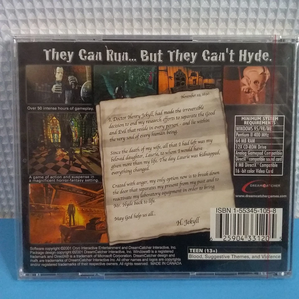 Jekyll & Hyde Awaken The Beast Lying Dormant Within - PC Game - 2001 - Image 2 of 2