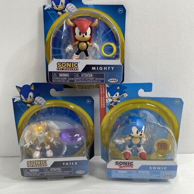 JAKKS SONIC THE HEDGEHOG-TAILS , SONIC, MIGHTY SET OF 3 2022 2.5