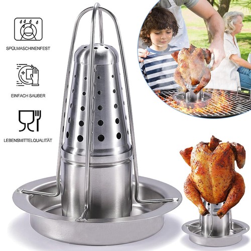BBQ Hähnchenbräter für perfekte Grillhähnchen, Geflügelhalter für Brathähnchen