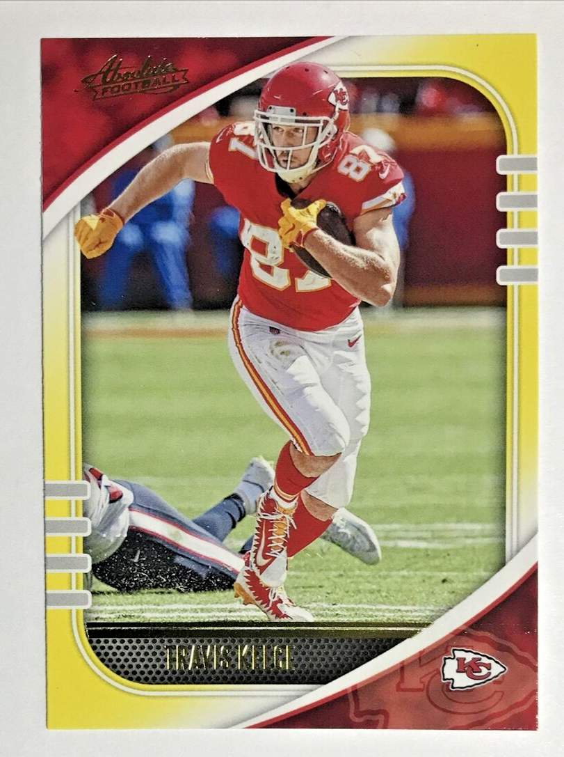 Travis Kelce 2020 Panini Absolute Yellow Parallel #98 Insert NFL