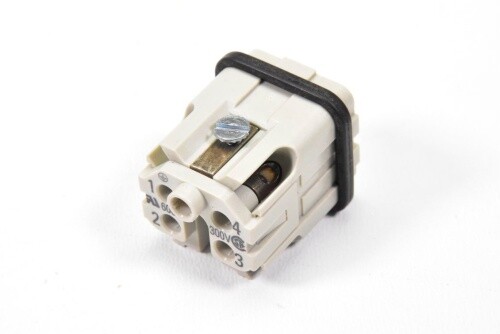 HARTING Han 4A-M, Male insert 4-pole - MINT CONDITION - Picture 3 of 7
