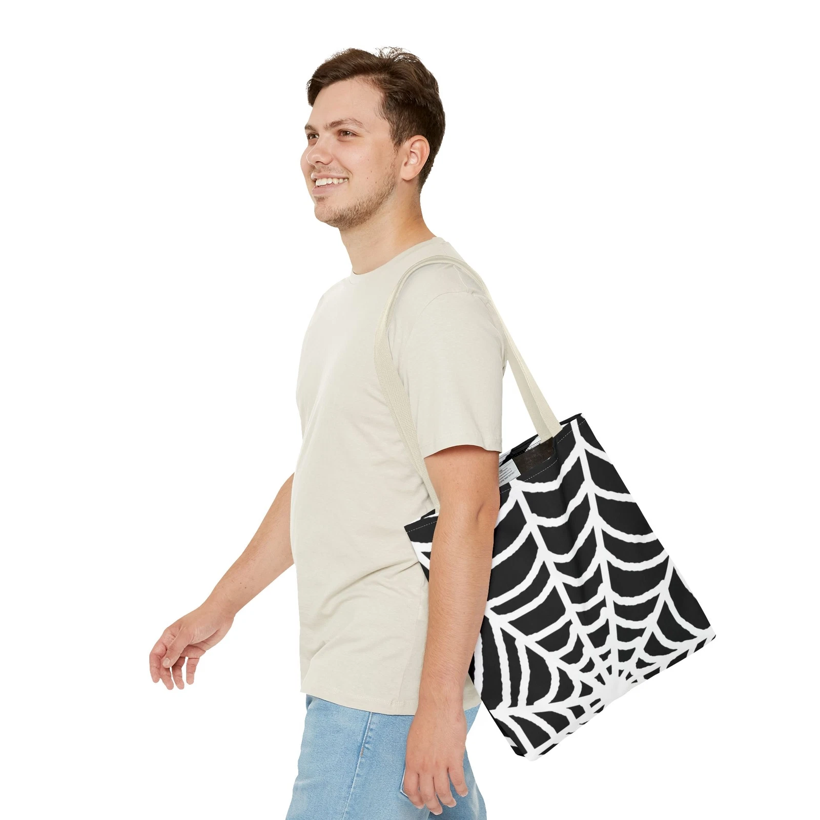 Halloween Spiderweb Tote Bag