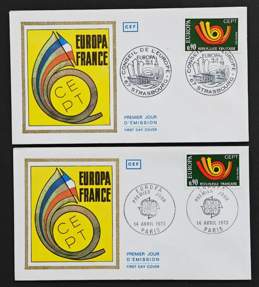 Conseil de l'Europe, Strasbourg/Paris. FDC ENVELOPPE 1ER JOUR 1973 CEF - Photo 1/1