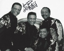 LITTLE ANTHONY GOURDINE AND THE IMPERIALS SIGNED 8x10 PHOTO F w/COA R&B GROUP
