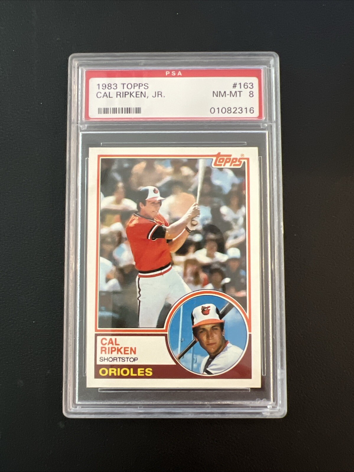 1983 Topps Baseball #163 Cal Ripken Jr. PSA 8 NM-MT