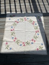 Hand made embroidered Table cloth cotton