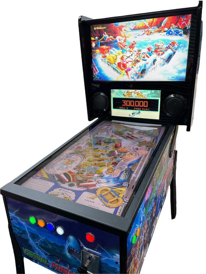 Arcade Pinball Machine with LED Lights & Arcade Sounds 