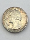 1954 Philadelphia Mint 90% Silver Toned Washington Quarter
