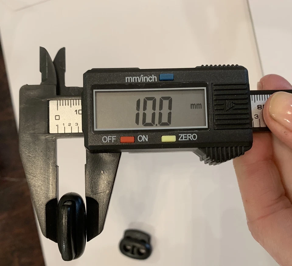 6 piezas Doble Nariz de Cerdo Cordón Tapón Bloqueo de Resorte Palanca Sujetador Plástico Negro Foto 4 de 4