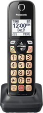Panasonic Additional Cordless Phone Handset Expandable Call Block Black