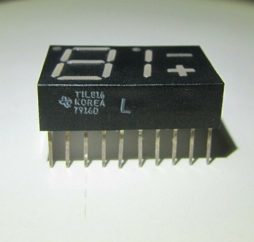 TIL 816 - TEXAS INSTRUMENTS- RED PLUS-MINUS - COMMON ANODE -GENUINE RARE -(New) - Picture 2 of 3