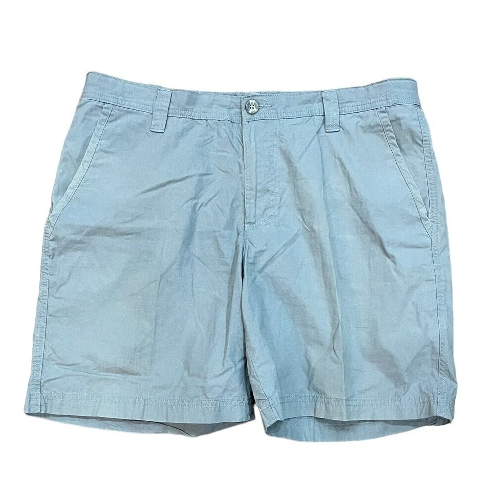 Columbia Grey Fishing Outdoor Cotton Lightweight 8" Shorts Size 34