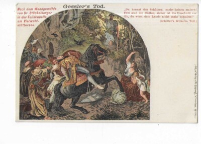 SWITZERLAND PAINTING GESSLER S TOD