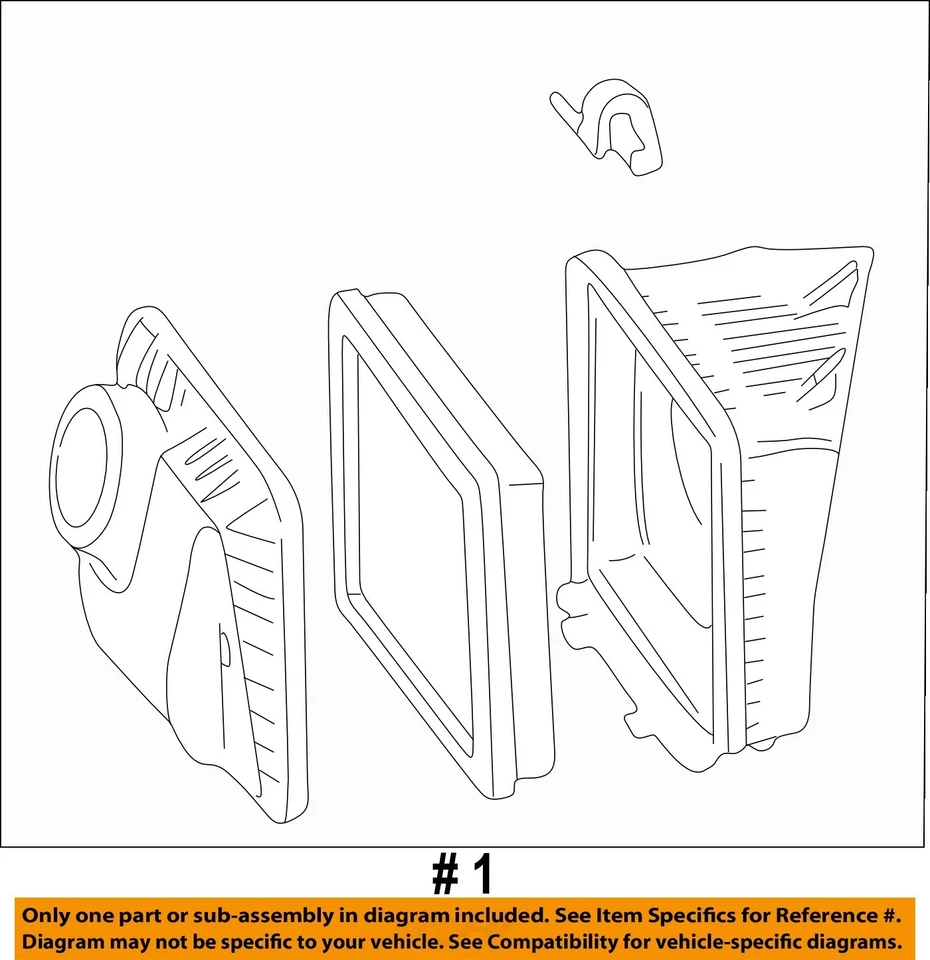 Conjunto de filtro de aire usado se adapta a: Pontiac Bonneville 2003 grado A Foto 2 de 3