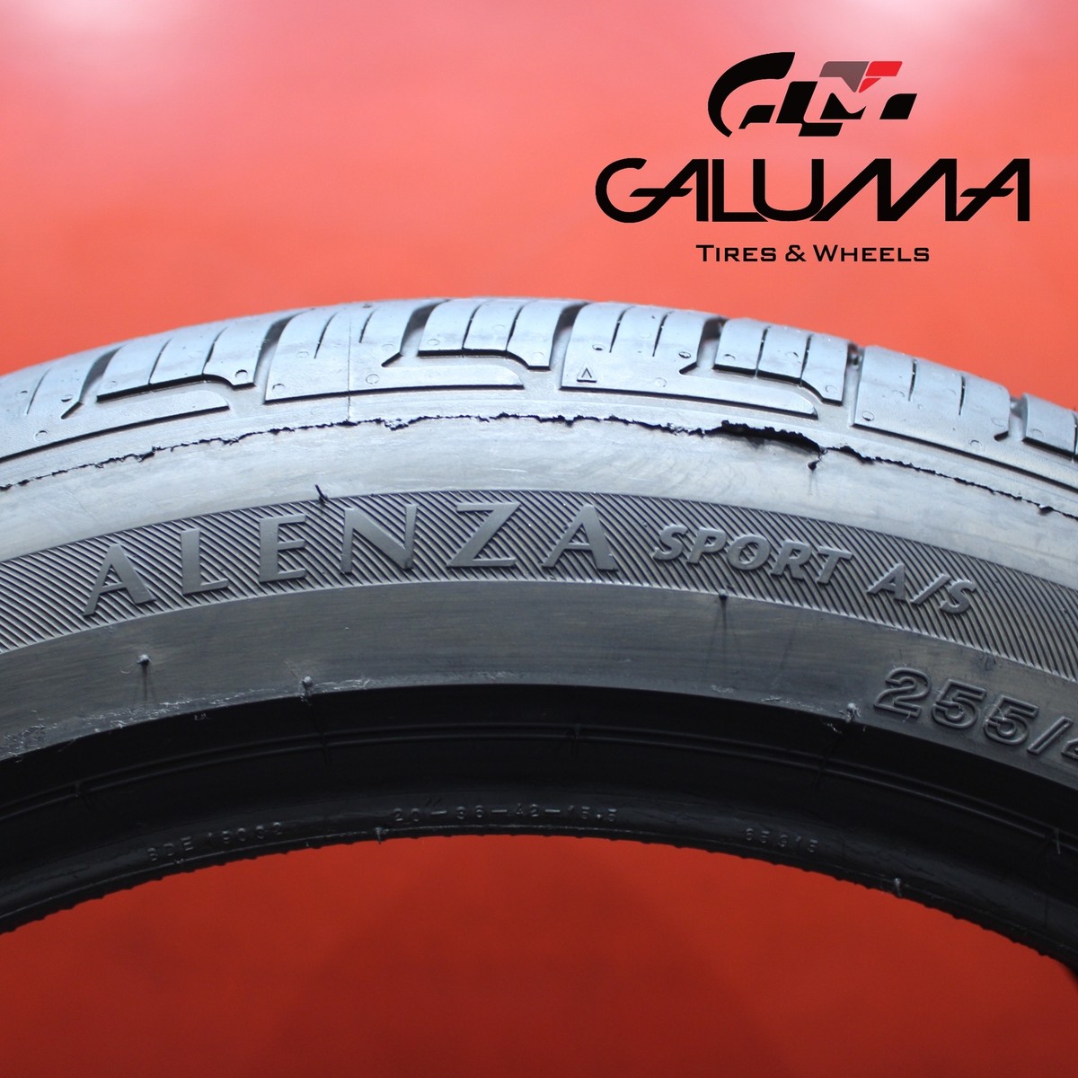 1X Tire LikeNEW Bridgestone Alenza Sport A/S 255/45/20 255/45R20