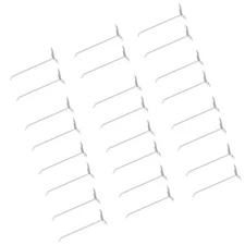 10" Slatwall Hooks,White,Hanger Display,Display Panel Hooks Wire Metal 24 Pc Set