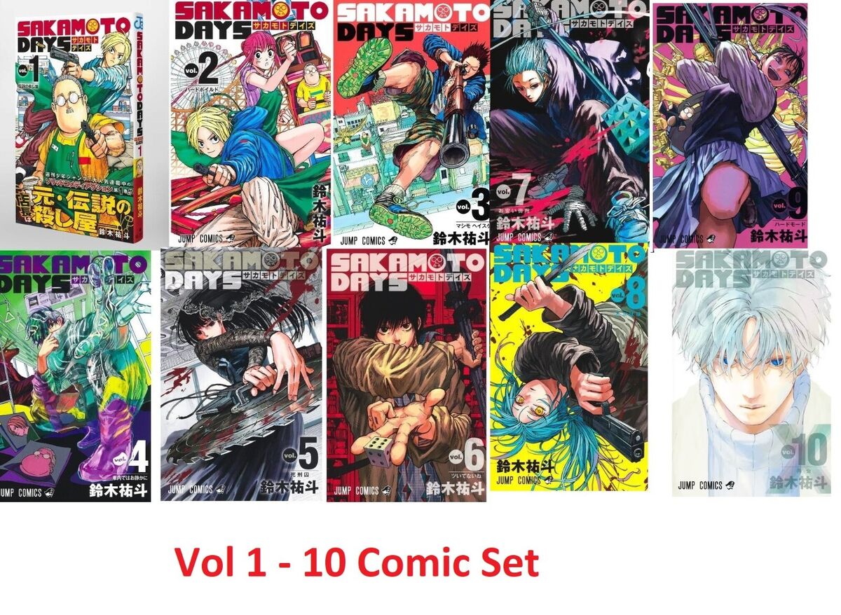 SAKAMOTO DAYS Vol 1-10 Comic Set Japanese Shonen Manga Anime Yuto