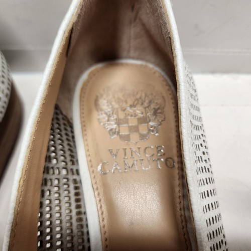 Ballerine donna Vince Camuto bianche in pelle traforata VC-KADE taglia 7,5 M - Foto 8 di 11
