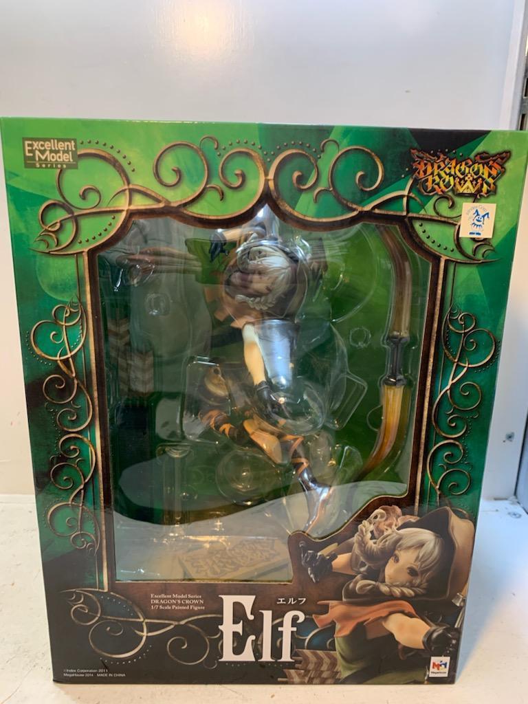 G-DRAGON 王冠付きフィギュア 36CM Excellent Model Dragon's Crown Elf PVC Figure Megahouse From