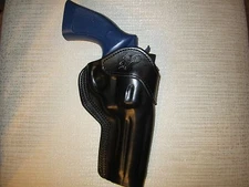 Fits S&W 686 & 586 357 MAGNUM 4" BARREL, formed leather RIGHT HAND belt holster