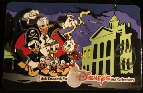 Disney 2004 Visa #5 Tricky Treaters Donald Nephews Halloween Pin - Picture 1 of 2