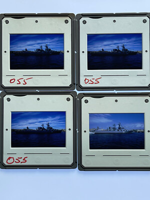 4x Original 35MM Dia mit Copyright - Russischer Kreuzer Marschall Ustinow (52)